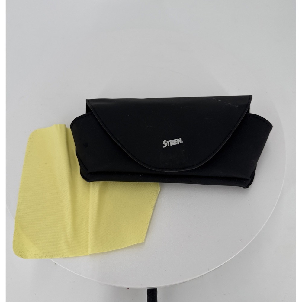 Black Soft Expandable Eyeglass‎ Case and Cloth-Stren-Multi Section